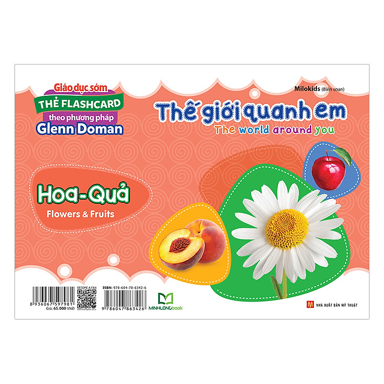 Thẻ Flashcard Theo Phương Pháp Glenn Doman - Thế Giới Quanh Em: Hoa - Quả