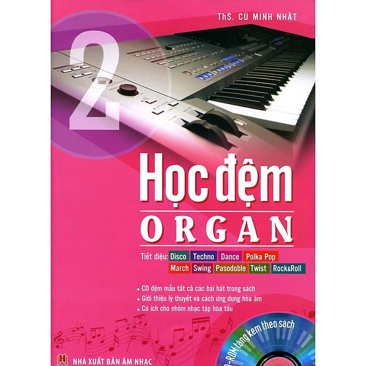 Sách Học Đệm Organ - Tập 2 (Kèm CD)