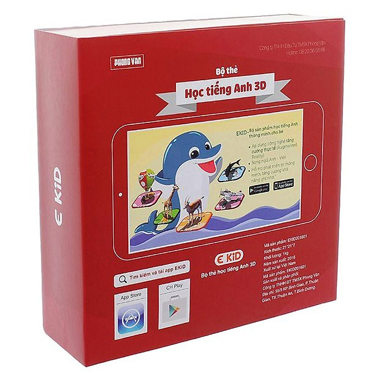 Sách Thẻ Học Tiếng Anh Bằng Hình 3D Trên Smartphone eKids