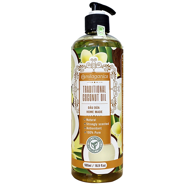 Dầu Dừa Homemade Milaganics 500ml