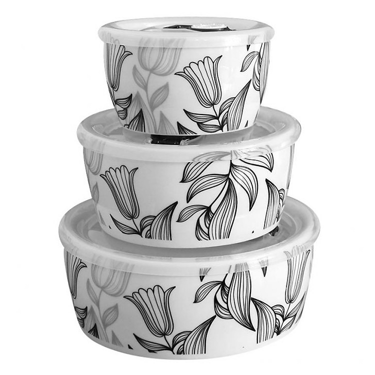 Bộ Hộp Sứ Bảo Quản Thực Phẩm Eurohome EFC - 114