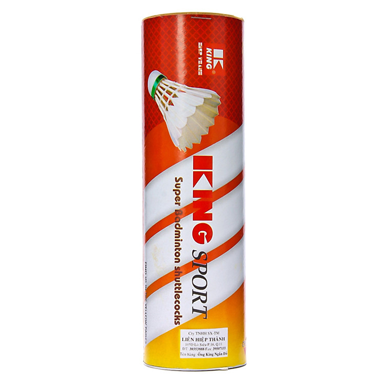 Hộp Cầu Lông King Đỏ Ngắn LKDN - 6 Quả