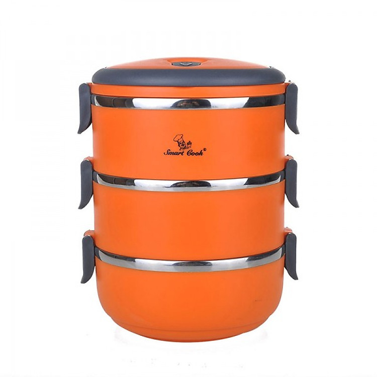 Hộp Đựng Cơm 3 Tầng SmartCook SM6808 - 2316808 - 2.1L