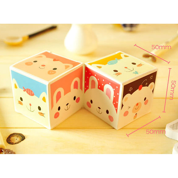 Hộp Giấy Note Nàng Mèo Lười Đáng Yêu