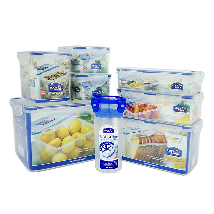 Bộ 8 Hộp Lock&Lock Classic HPL827S002