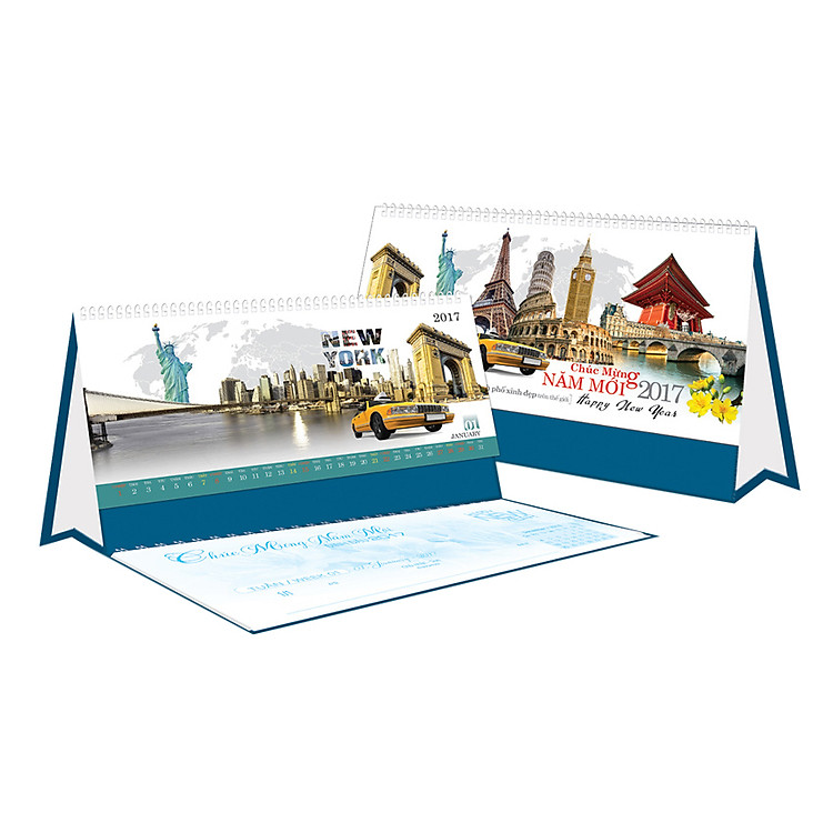 Lịch Bàn Chữ A - Những Thành Phố Đẹp - HT78