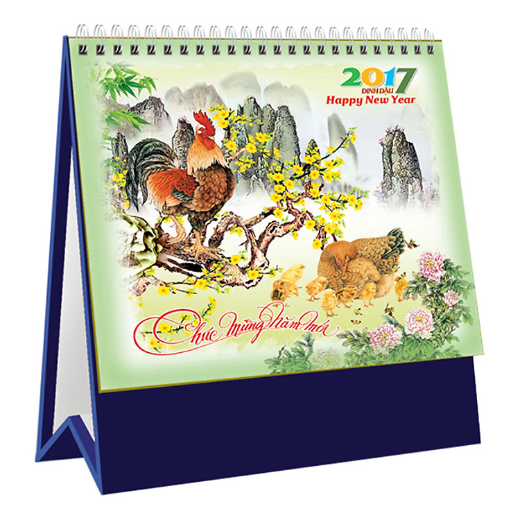 Lịch Bàn Chữ A - Gà Thủy Mạc - HT92