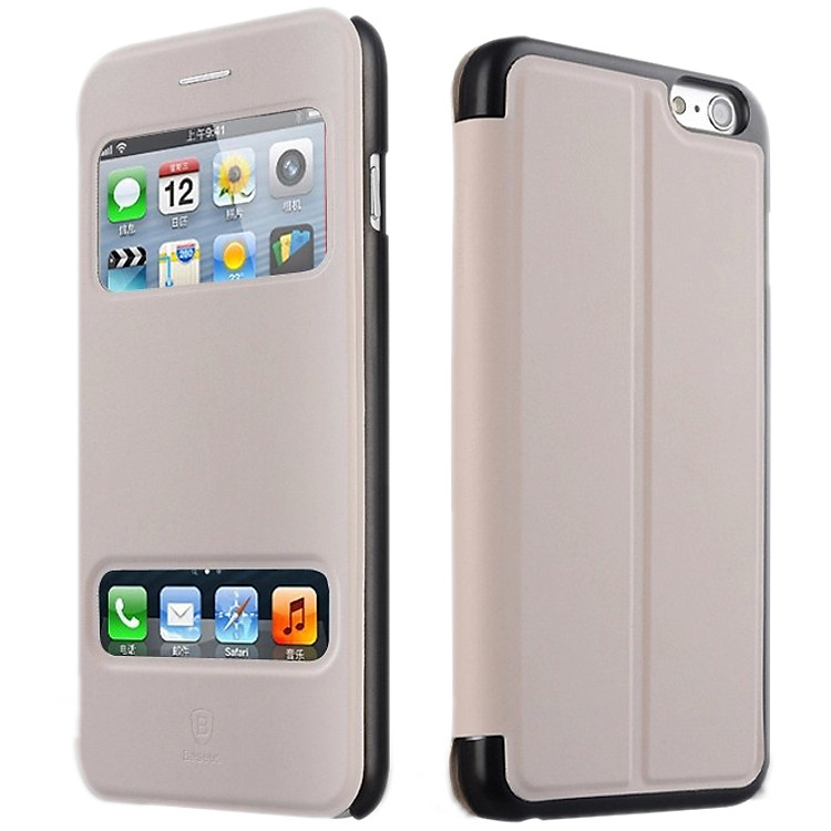 Bao Da Baseus Pure View Cho iPhone 6 - Trắng