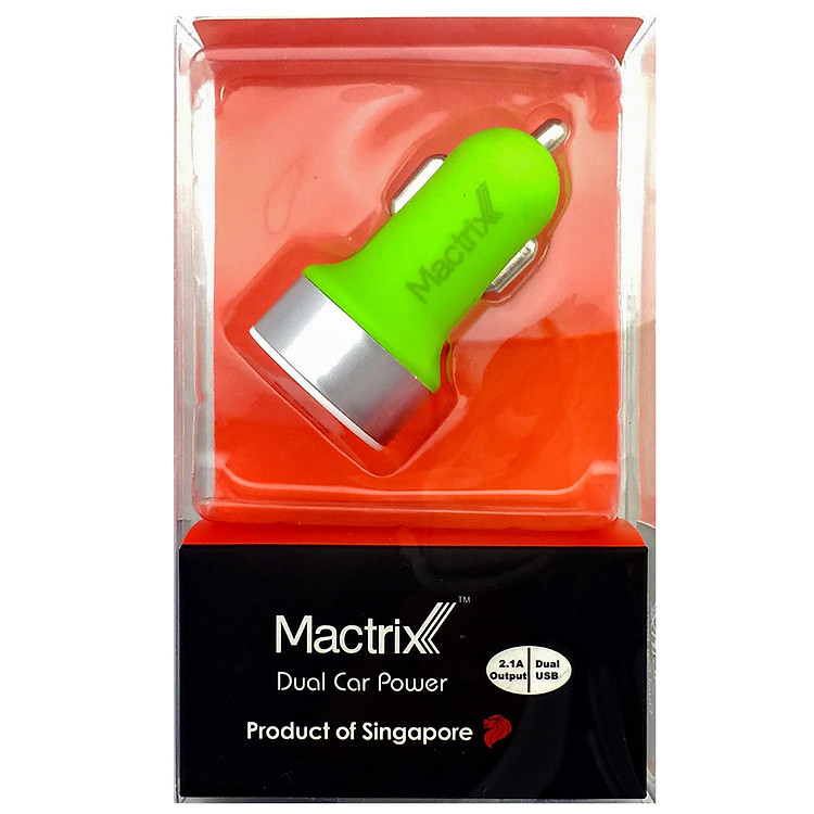 Sạc Xe Hơi Mactrix 2 Cổng USB - Hàng Chính Hãng