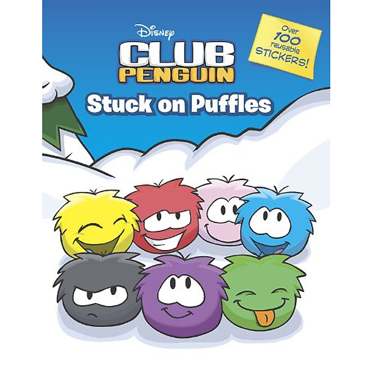 Sách Stuck on Puffles: A Sticker Scrapbook (Disney Club Penguin)
