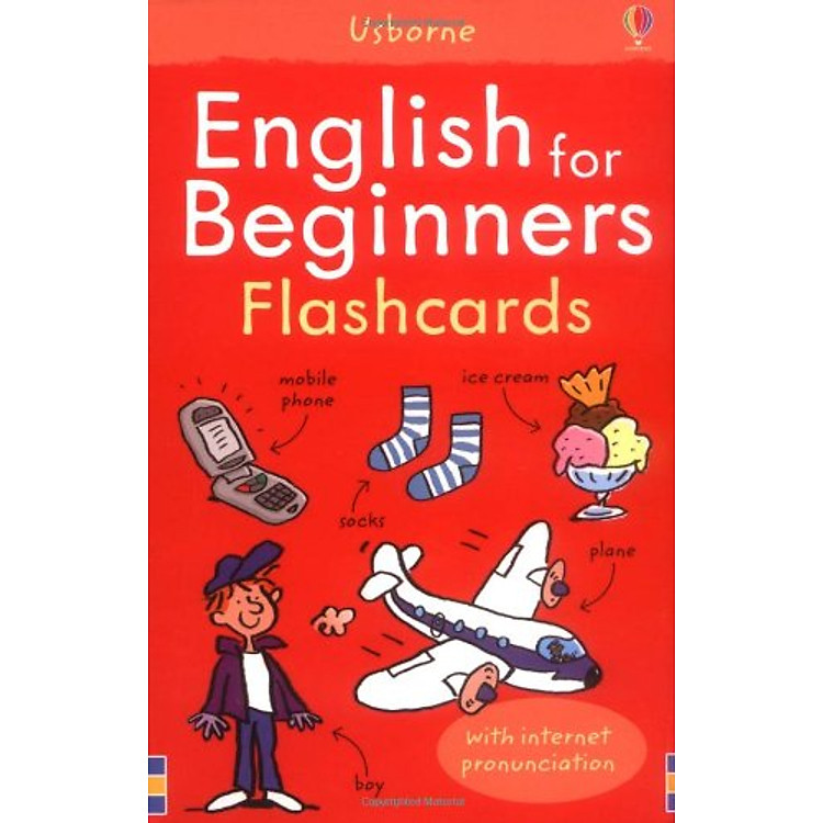 Sách Flashcards tiếng Anh - Usborne English for Beginners Flashcards