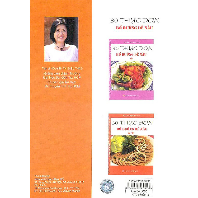 Sách 30 Thực Đơn Bổ Dưỡng Dễ Nấu - Tập 2 (Tái Bản)