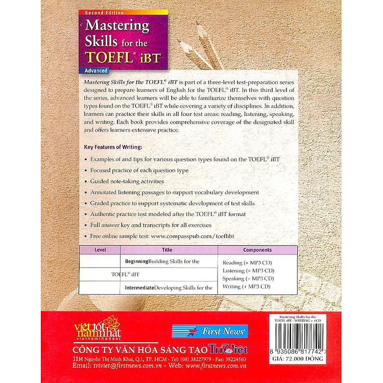 Mastering Skills For The Toefl IBT Writing - Ảnh 2