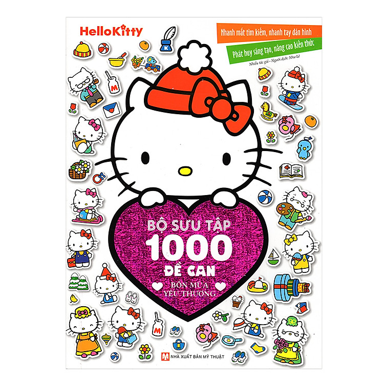 Sách Hello Kitty - Bộ Sưu Tập 1000 Đề Can - Bốn Mùa Yêu Thương