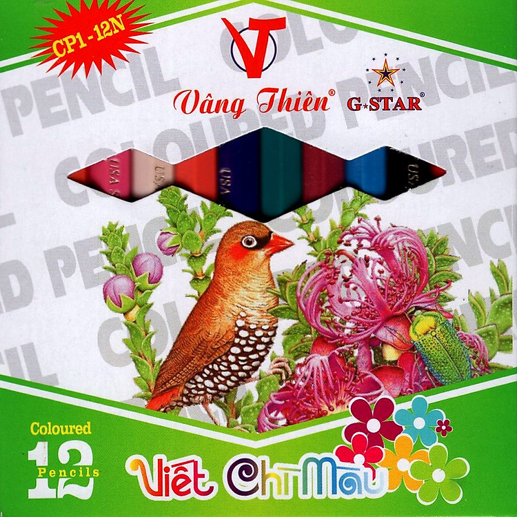 Bút Chì 12 Màu Star CP1-12 Ngắn