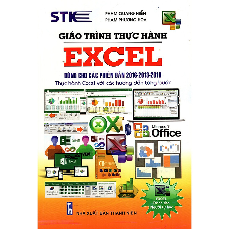 Sách Giáo Trình Thực Hành Excel Dùng Cho Các Phiên Bản 2016 - 2013 - 2010