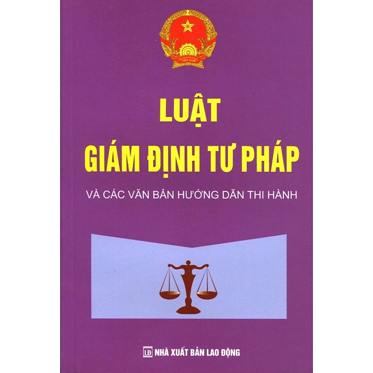 Sách Luật Giám Định Tư Pháp