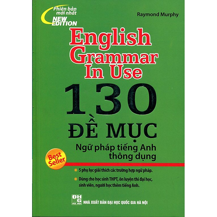Sách 130 Đề Mục Ngữ Pháp Tiếng Anh Thông Dụng (Tái Bản 2015 - Không CD)