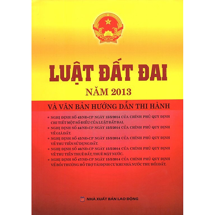 Sách Luật Đất Đai Năm 2013 Và Văn Bản Hướng Dẫn Thi Hành
