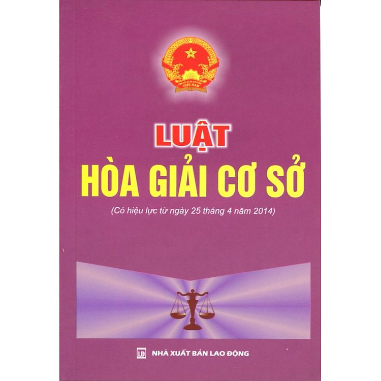 Sách Luật Hòa Giải Cơ Sở