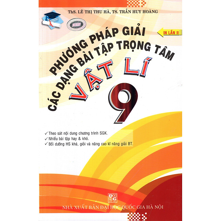 Sách Phương Pháp Giải Các Dạng Bài Tập Trọng Tâm Vật Lý Lớp 9