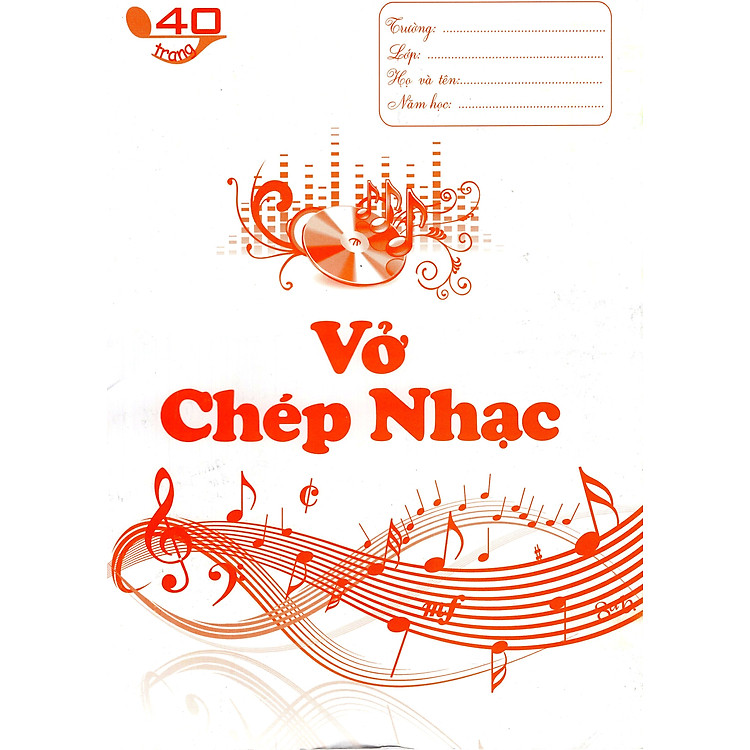 Sách Vở Chép Nhạc 40 Trang