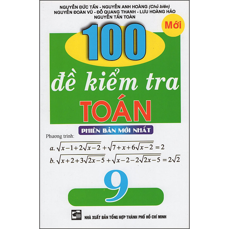 Sách 100 Đề Kiểm Tra Toán Lớp 9