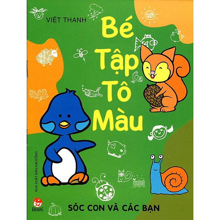 Sách Bé Tập Tô Màu - Sóc Con Và Các Bạn