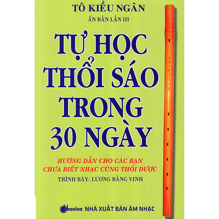 Sách Tự Học Thổi Sáo Trong 30 Ngày (Kèm CD)