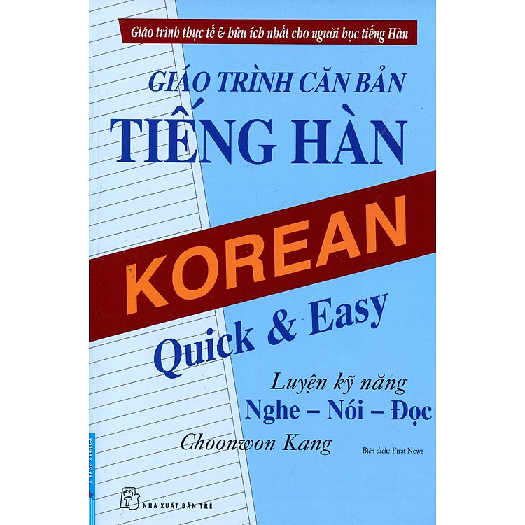 Sách Giáo Trình Căn Bản Tiếng Hàn (Tái Bản)