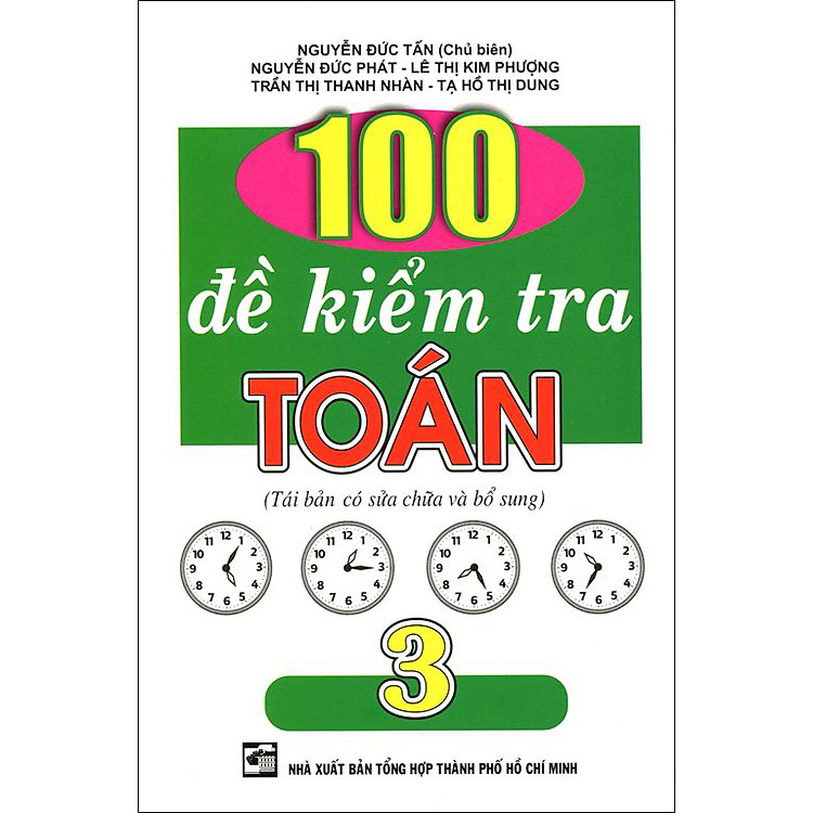 Sách 100 Đề Kiểm Tra Toán Lớp 3
