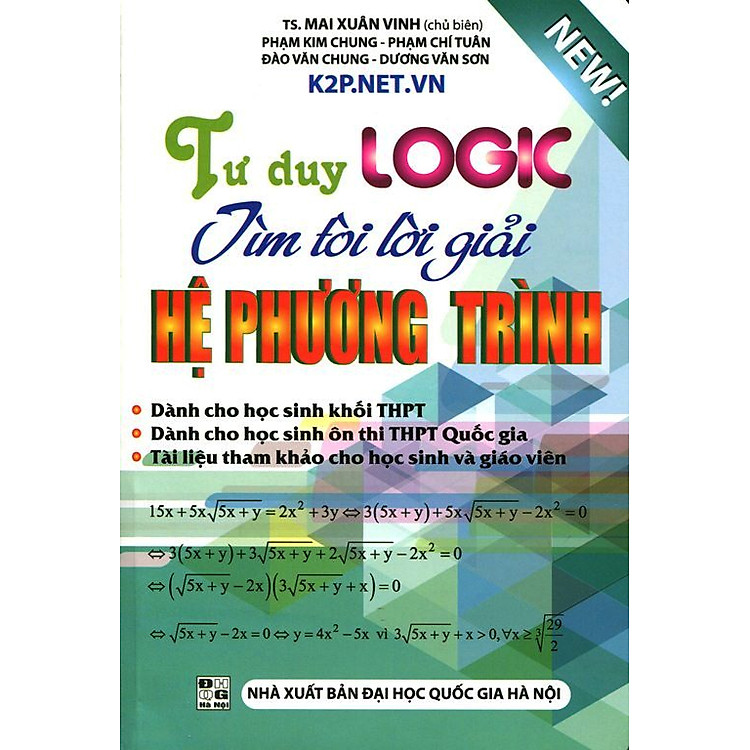 Sách Tư Duy Logic - Tìm Tòi Lời Giải Hệ Phương Trình