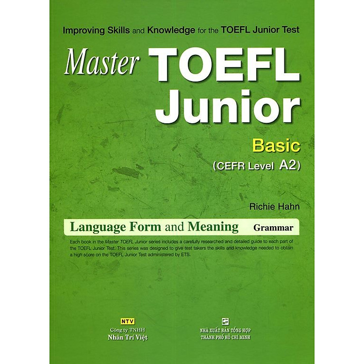 Sách Master TOEFL Junior Cefr Intermedicate Level A2 (Không CD)