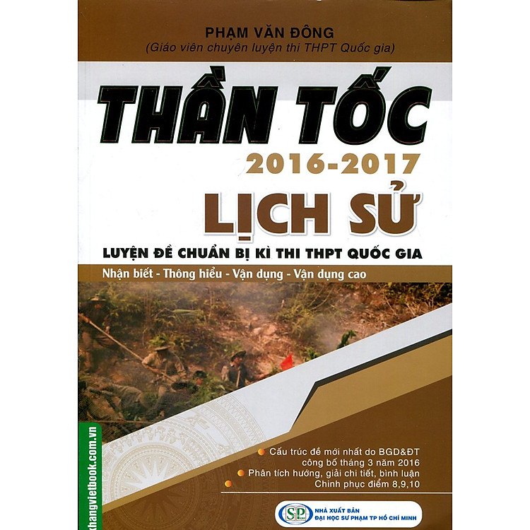 Sách Thần Tốc Luyện Đề Chuẩn Bị Kì Thi THPT Quốc Gia Lịch Sử 2016 - 2017