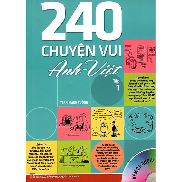Sách 240 Chuyện Vui Anh - Việt (Tập 1) (Kèm CD)