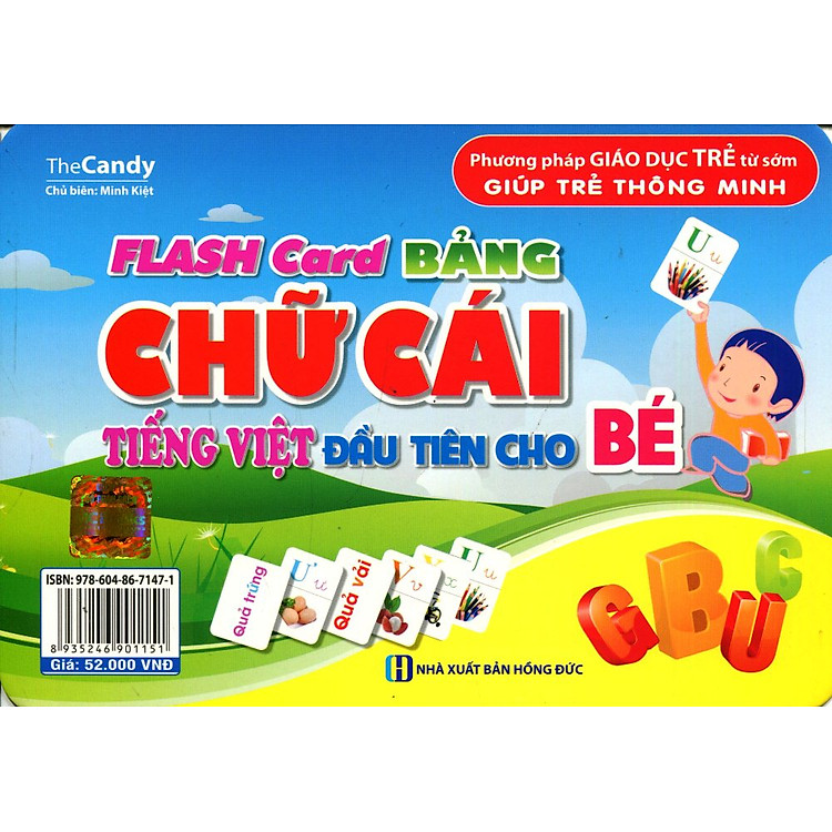 Flashcard Dạy Trẻ Theo Phương Pháp Glenn Doman - Bảng Chữ Cái Tiếng Việt Đầu Tiên Cho Bé