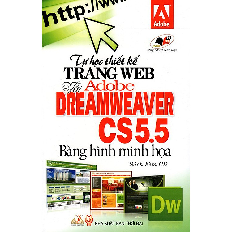 Sách Tự Học Thiết Kế Trang Web Với Adobe Dreamweaver CS5.5 (Kèm CD)