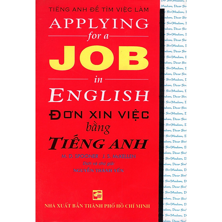 Đơn Xin Việc Bằng Tiếng Anh