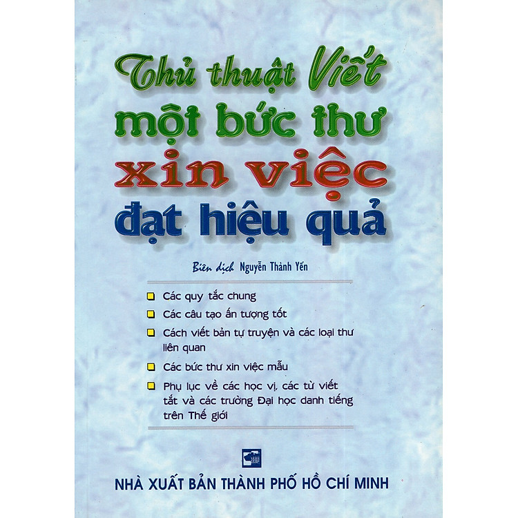 Thủ Thuật Viết Một Bức Thư Xin Việc Đạt Hiệu Quả