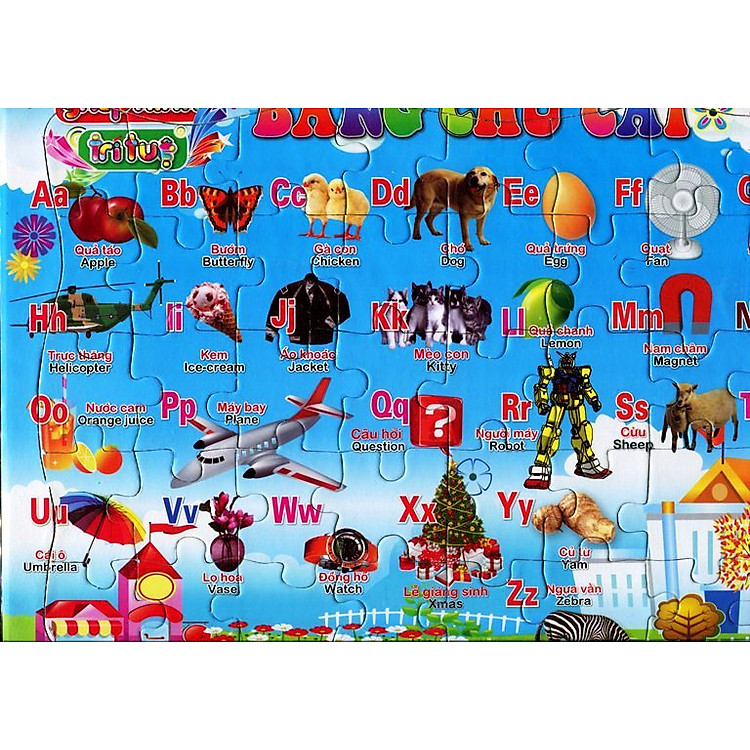 Sách Ghép Hình Trí Tuệ - Bảng Chữ Cái