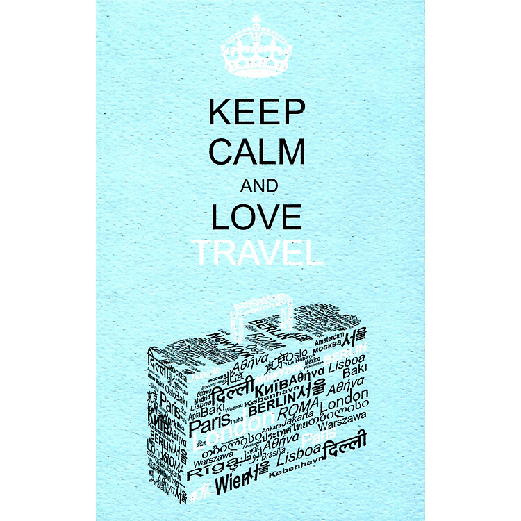 Sổ Tay Keep Calm And Love Travel (Bìa Cứng)