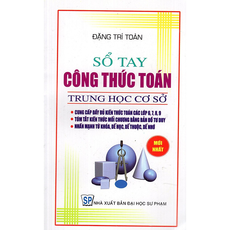 Sách Sổ Tay Công Thức Toán Trung Học Cơ Sở