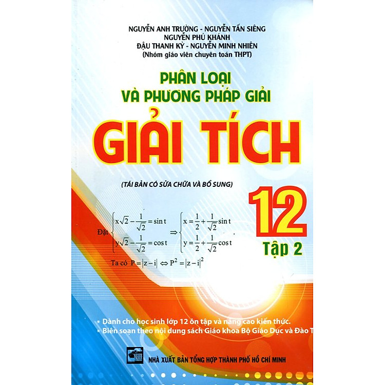 Sách Phân Loại Và Phương Pháp Giải Giải Tích Lớp 12 (Tập 2)