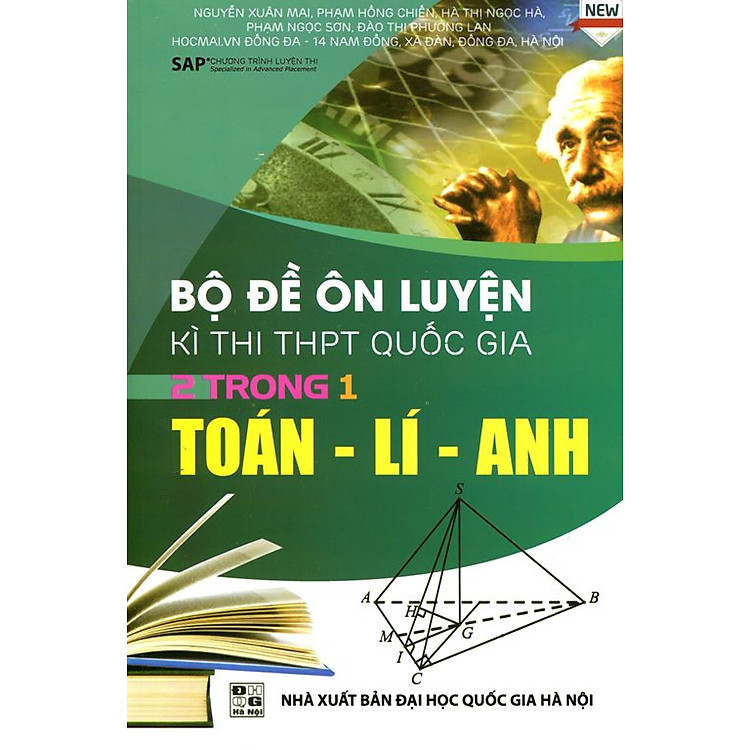 Sách Bộ Đề Luyện Thi Kỳ Thi THPT Quốc Gia 2 Trong 1 Toán - Lý - Anh