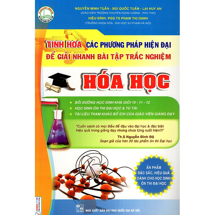 Sách Tinh Hoa Các Phương Pháp Hiện Đại Để Giải Nhanh Bài Tập Trắc Nghiệm Hóa Học