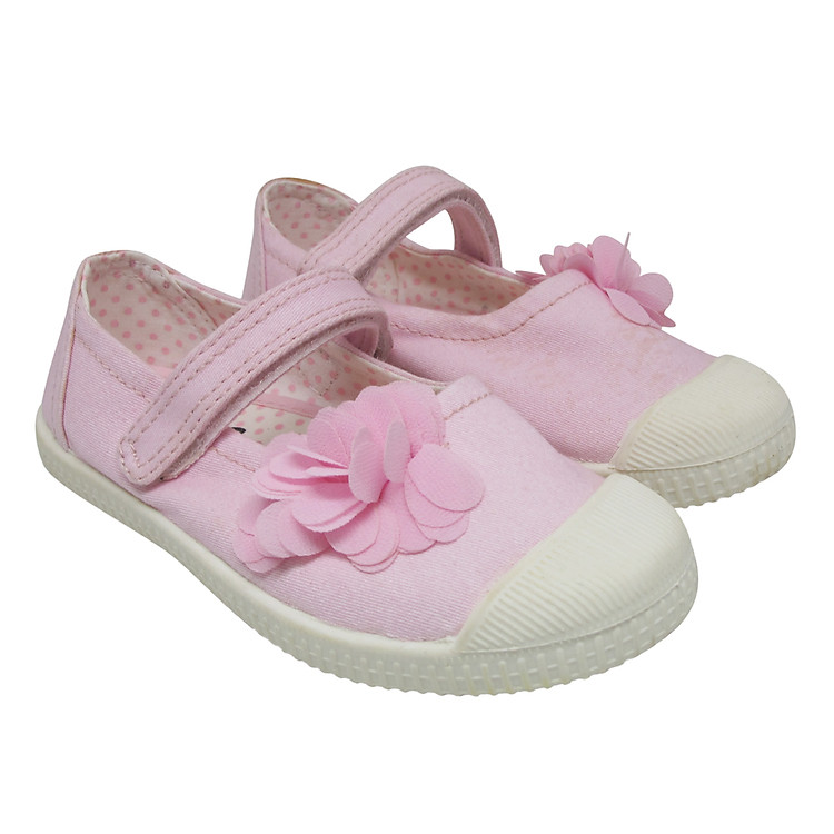 Giày Búp Bê Bé Gái Đính Hoa D&A EP BG1502 - Hồng