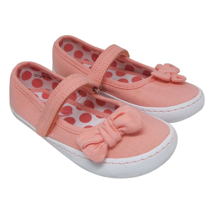 Giày Búp Bê Bé Gái Quai Cài Ngang Đính Nơ D&A BG1401 - Hồng