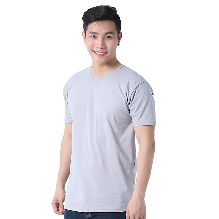 Áo Thun Cổ Tròn Nam MihaFashion NaTron-X- Xám