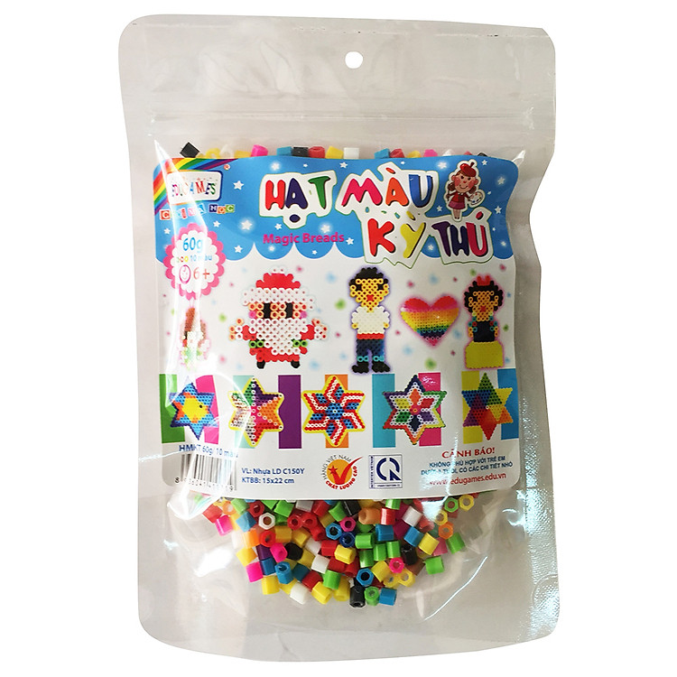 Hạt Màu Kì Thú EDUGAMES 60g/10 Màu EB131