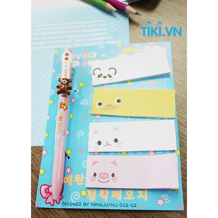 Bộ Giấy Note Kèm Viết Lovely Pet